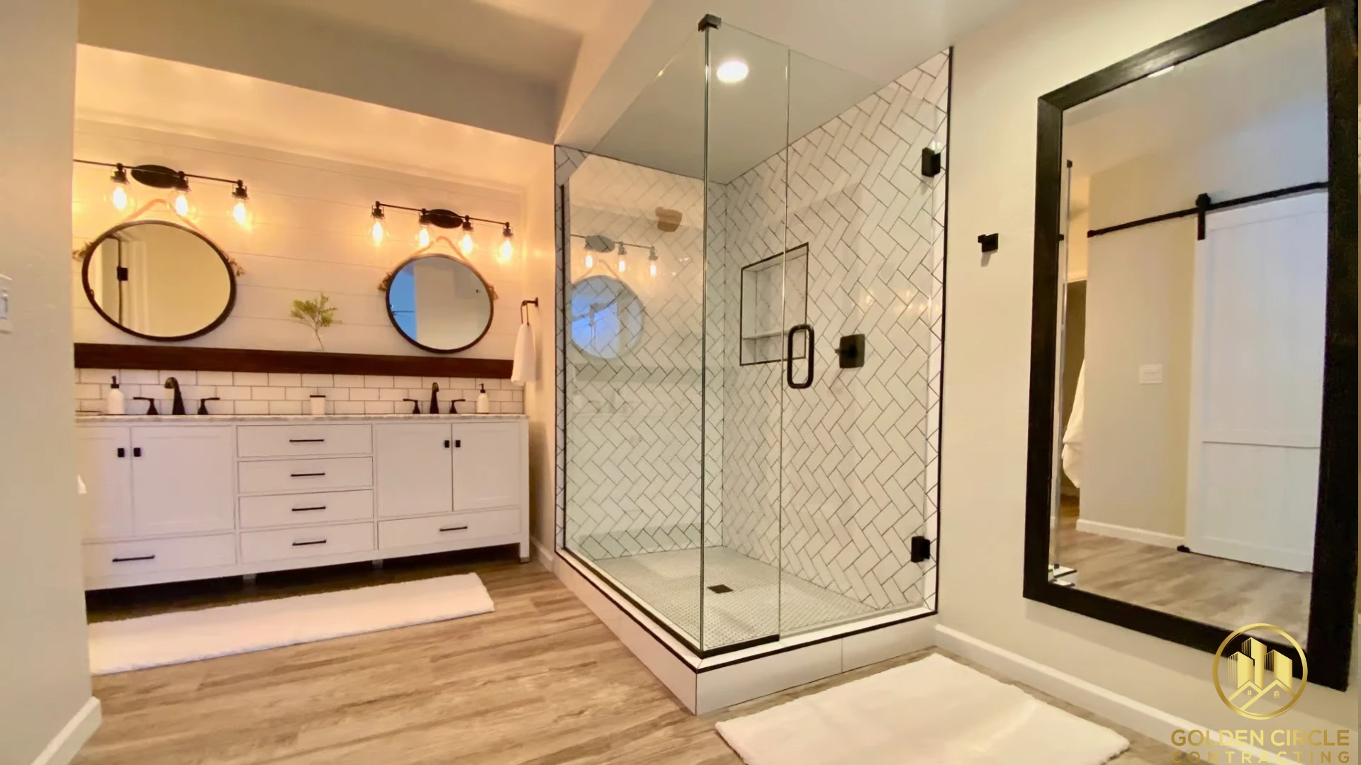 New bathroom construction in Vancouver basement — full build